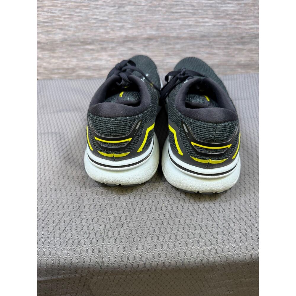 Brooks Ghost Shoes Mens Size 9.5 Black Yellow Running Sneakers 1103931D096 - Picture 5 of 9